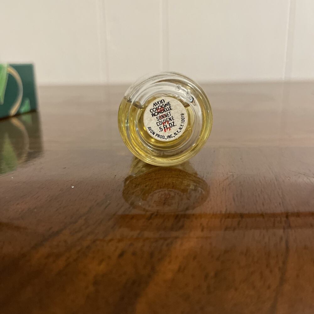 Vintage Avon Cologne Rondelle Sonnet Cologne .5 Fl. Oz. Bottle New - Picture 5 of 5